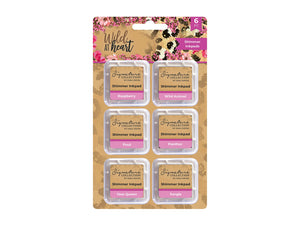 Sara Signature Wild at Heart Shimmer Inkpads 6 Piece