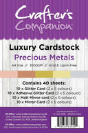 Crafter's Companion Luxury Card 4pk Collection