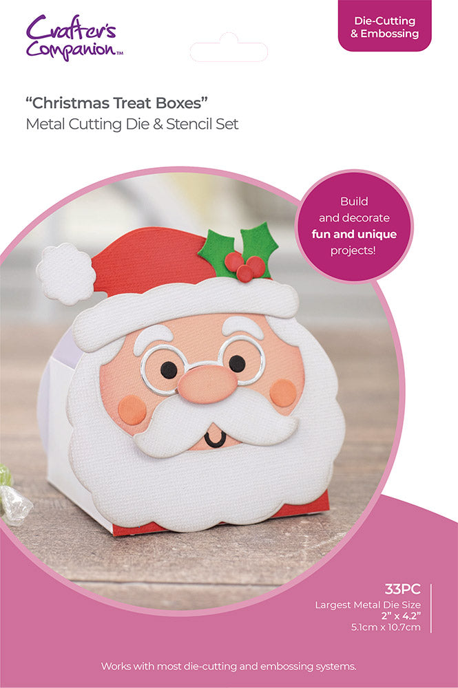 Christmas Treat Boxes Metal Die and Stencil Set