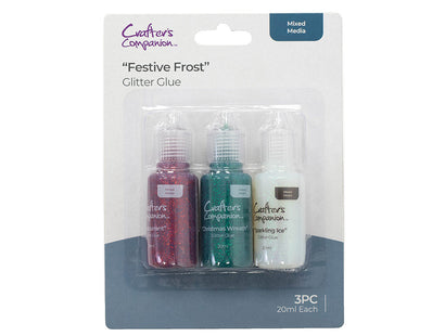 Crafters Companion-Mixed Media - Glitter Glue - Festive Frost