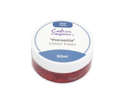 Crafter’s Companion Mixed Media Glitter Paste - Poinsettia