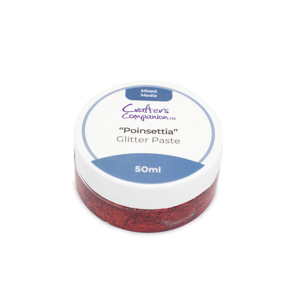 Crafter’s Companion Mixed Media Glitter Paste - Poinsettia