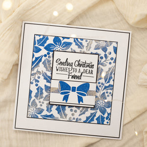 Crafters Companion Stencil Set - Christmas Poinsettia