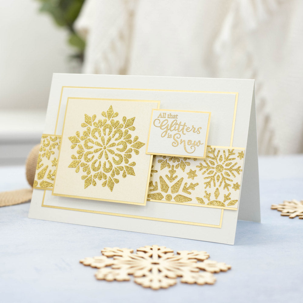 Crafters Companion Stencil Set - Graceful Snowflakes