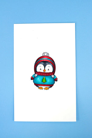 Crafter's Companion Cute Penguin Stamps - Christmas Hugs