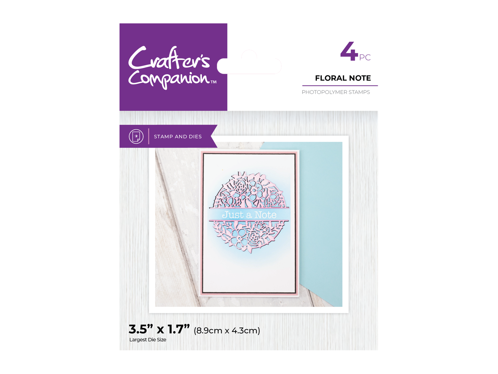 Crafter's Companion Split Space Stamp & Die 4pc Selection