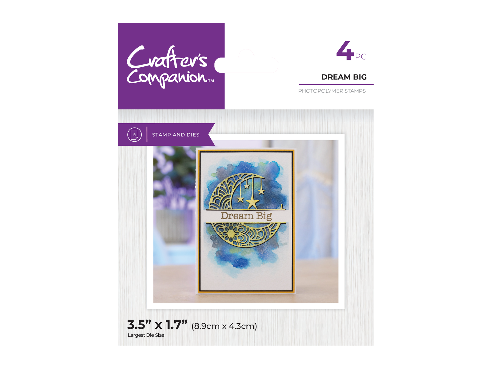 Crafter's Companion Split Space Stamp & Die 4pc Selection