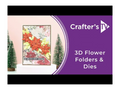 Crafters Companion 6” x 9” 3D Folder & Metal Die - Poinsettia Season