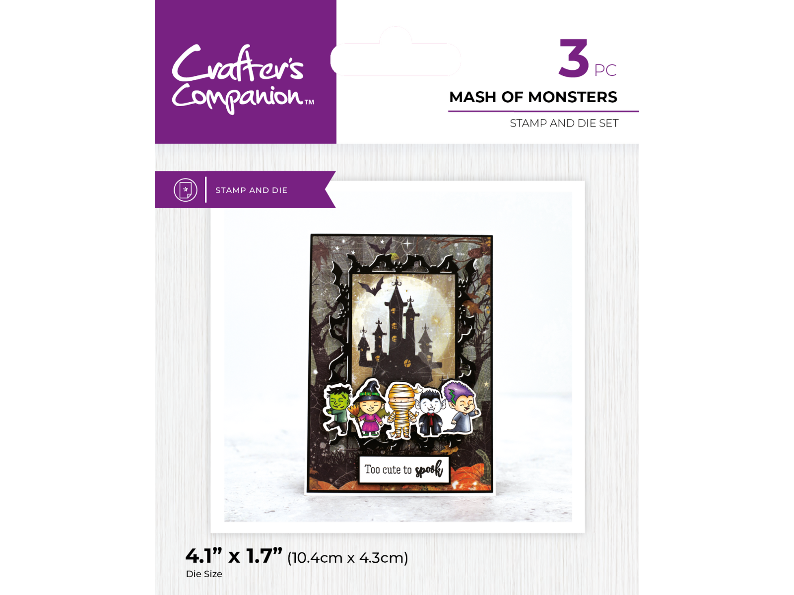 Crafter's Companion Character Embellishement Halloween Stamp & Die Collection