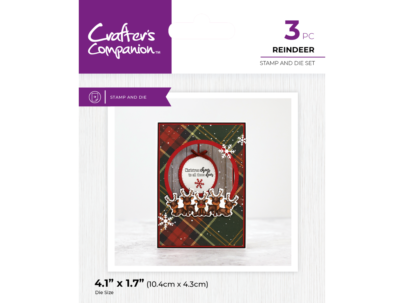 Crafter's Companion Character Embellishement Christmas Stamp & Die Collection