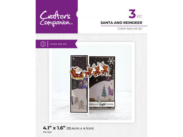 Crafter's Companion Character Embellishement Christmas Stamp & Die Collection