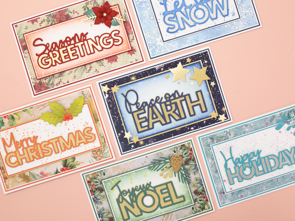 Crafter's Companion Christmas Sentiment Dies Collection