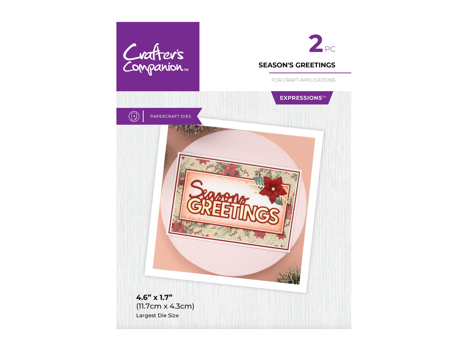 Crafter's Companion Christmas Sentiment Dies Collection