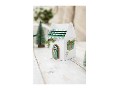 Crafter's Companion 3D Box Die and Stencil Set - Christmas Cottage