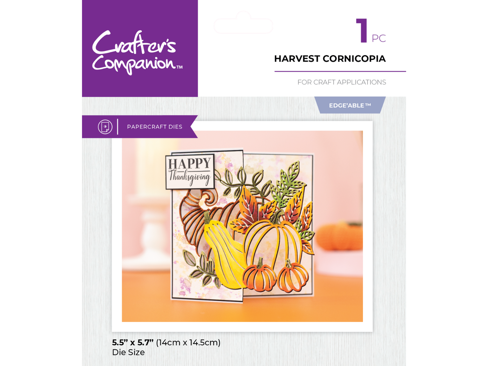 Crafter's Companion Fall Half Create-a-Card Die Collection