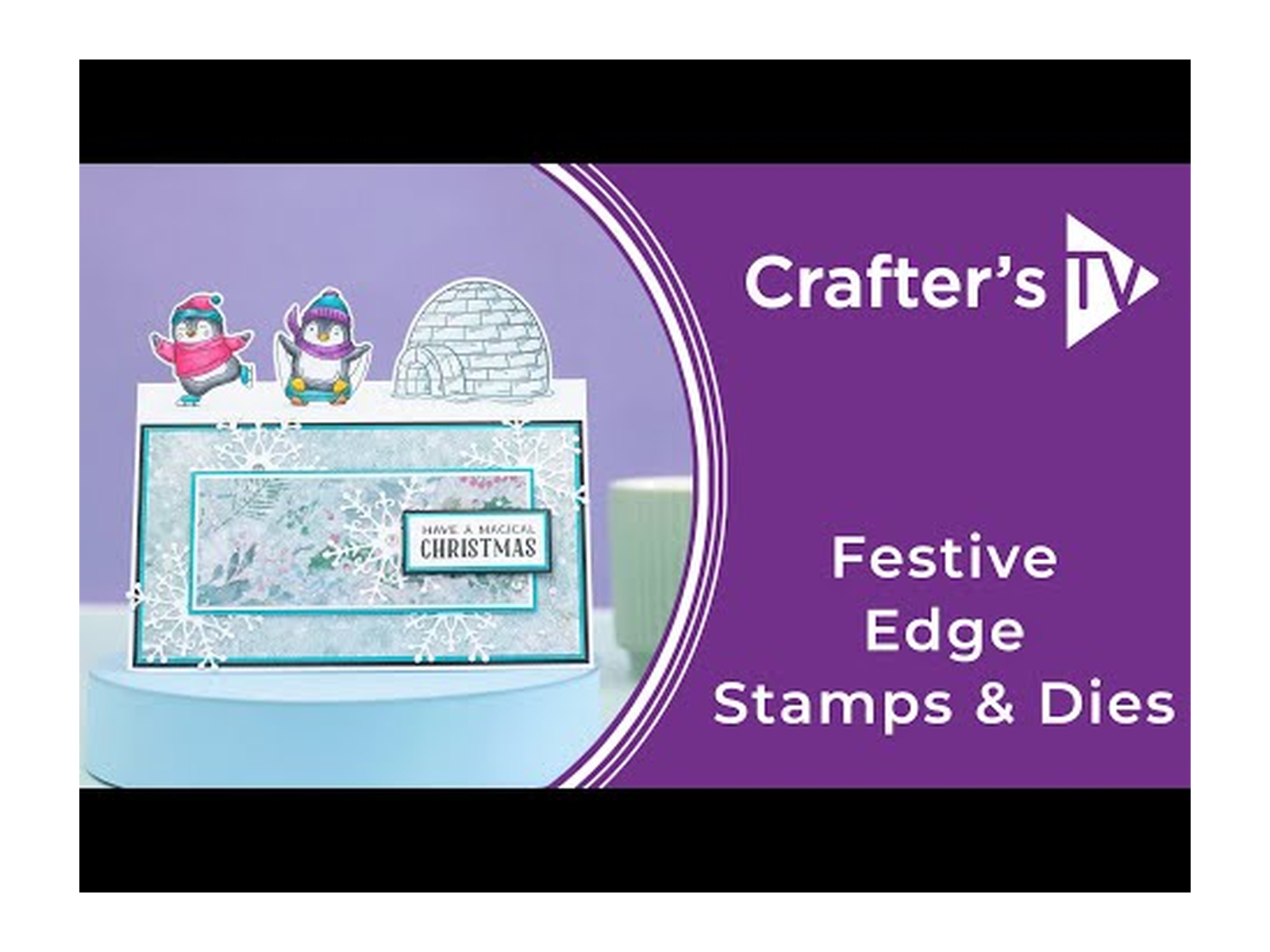 Crafter's Companion Festive Edge Stamp & Die Collection