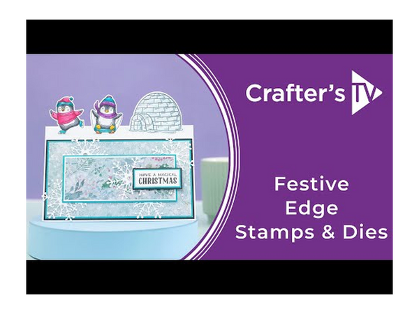 Crafter's Companion Festive Edge Stamp & Die Collection