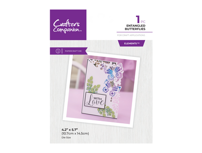 Crafter's Companion Metal Die Edgeable - Entangled Butterflies