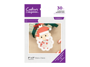 Crafter's Companion Metal Die Elements - Christmas Shaker Tags