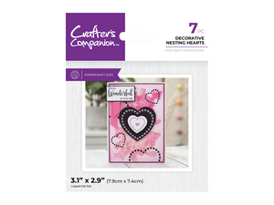 Crafter's Companion Metal Dies Elements - Decorative Nesting Hearts