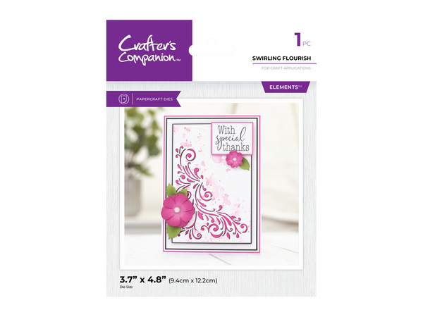 Crafter's Companion Metal Die Elements - Swirling Flourish