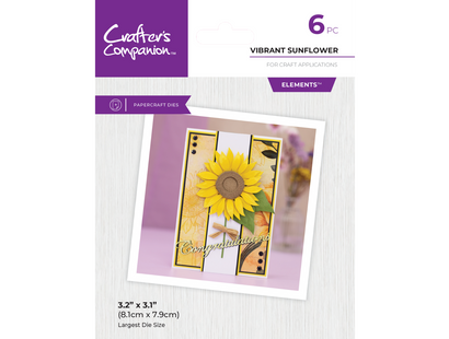 Crafters Companion - Metal Die Elements- Vibrant Sunflower