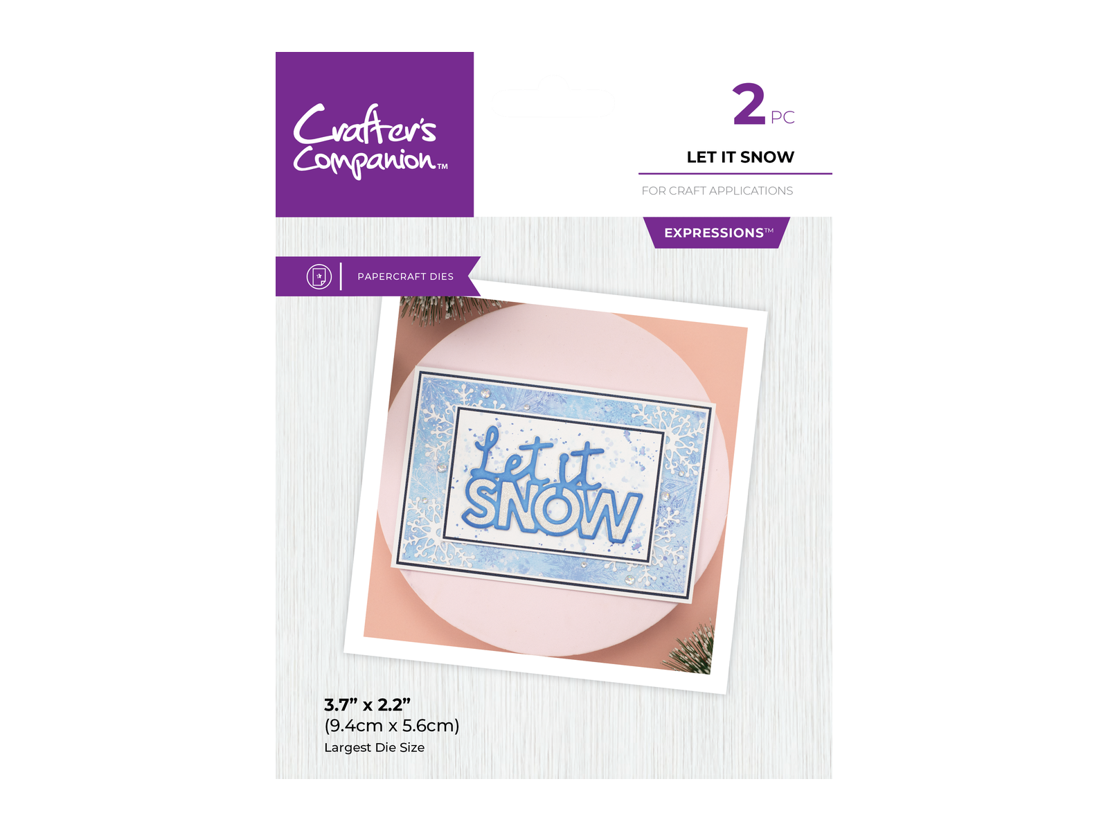 Crafter's Companion Metal Die Expression - Let It Snow