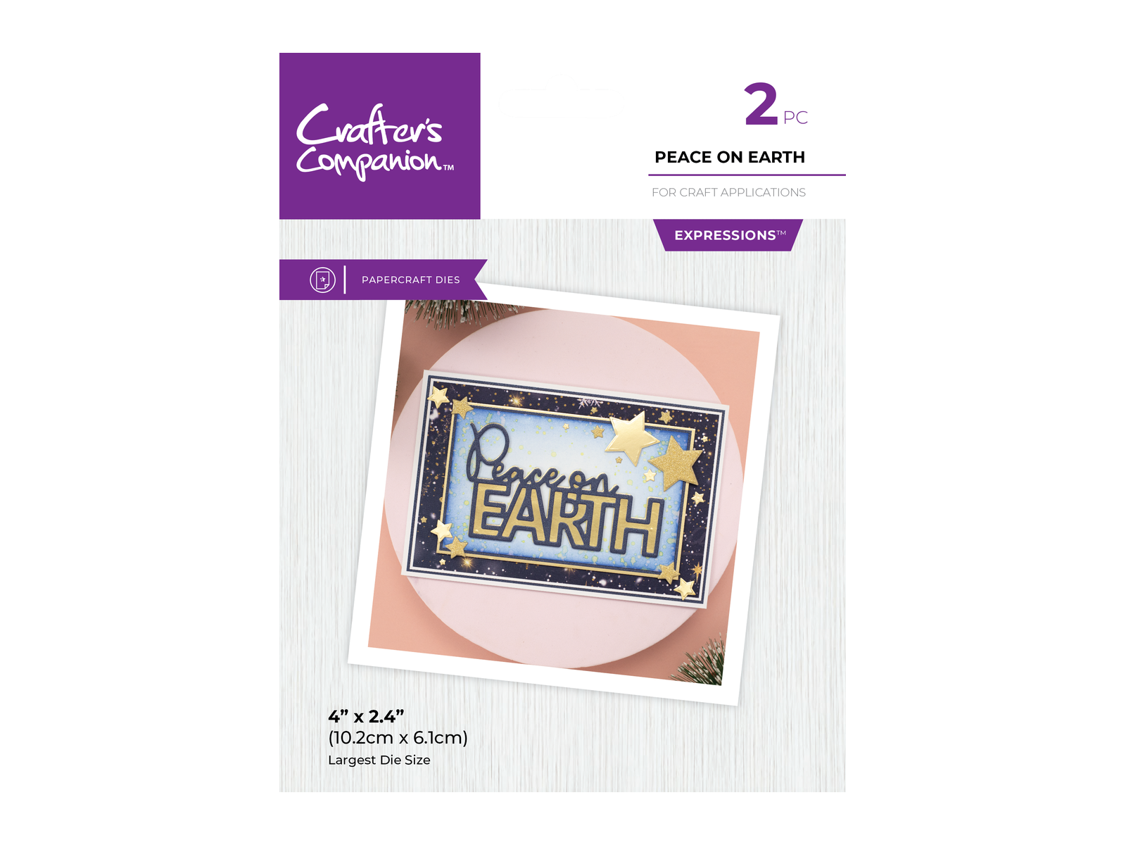 Crafter's Companion Metal Die Expression - Peace On Earth