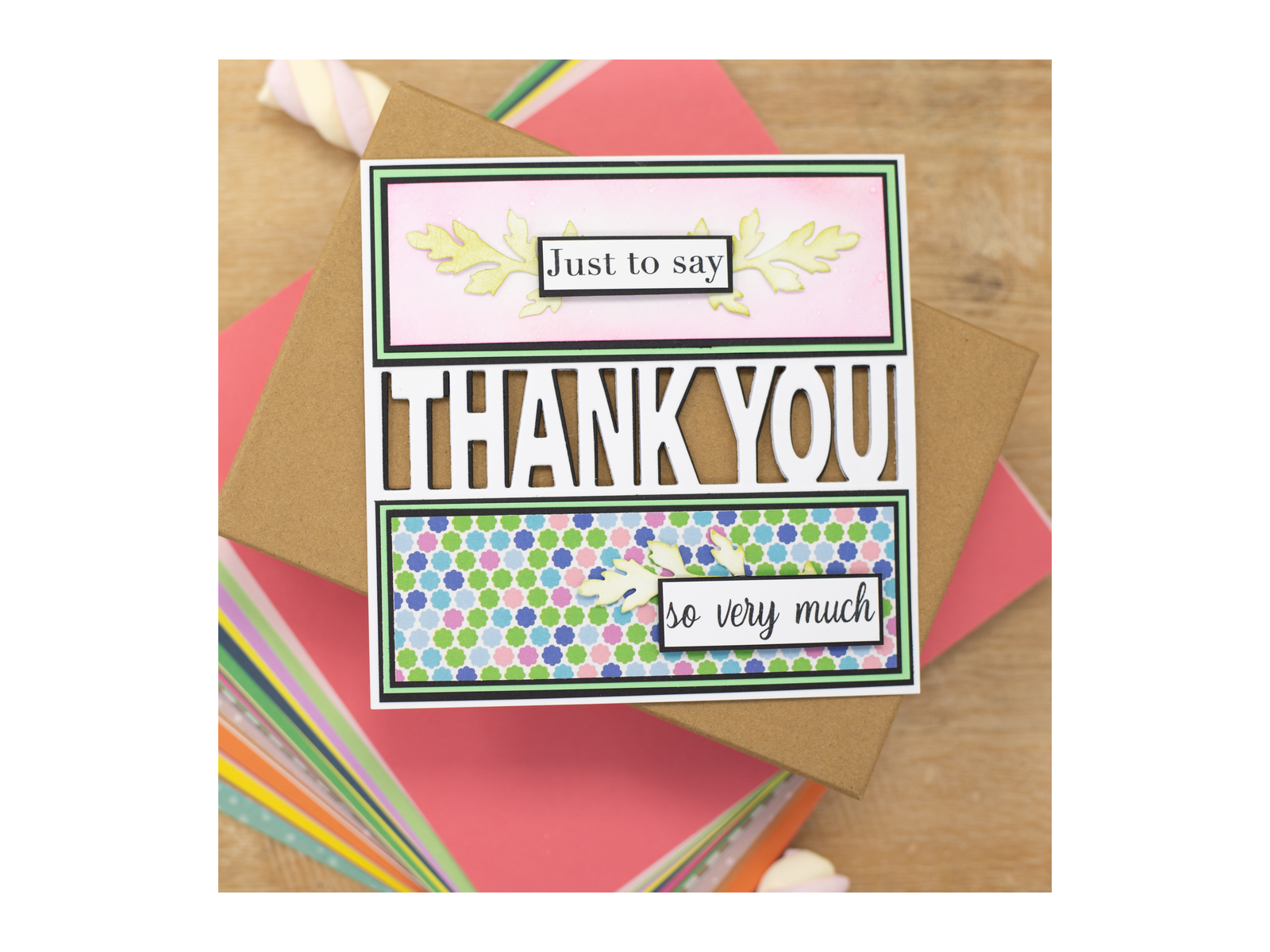 Crafters Companion - Stamp & Die Set - Thank You For Everything