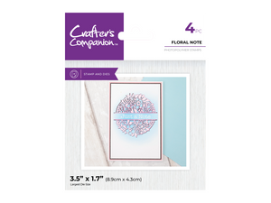 Crafter's Companion Stamp & Die - Floral Note