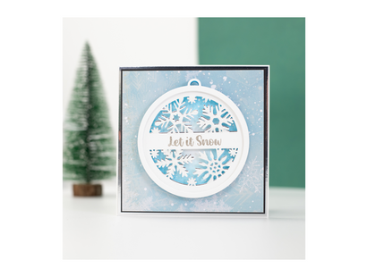 Crafters Companion Stamp and Die - Let it Snow