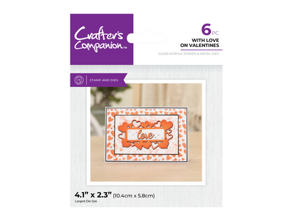 Crafter's Companion Stamp & Die - With Love on Valentines