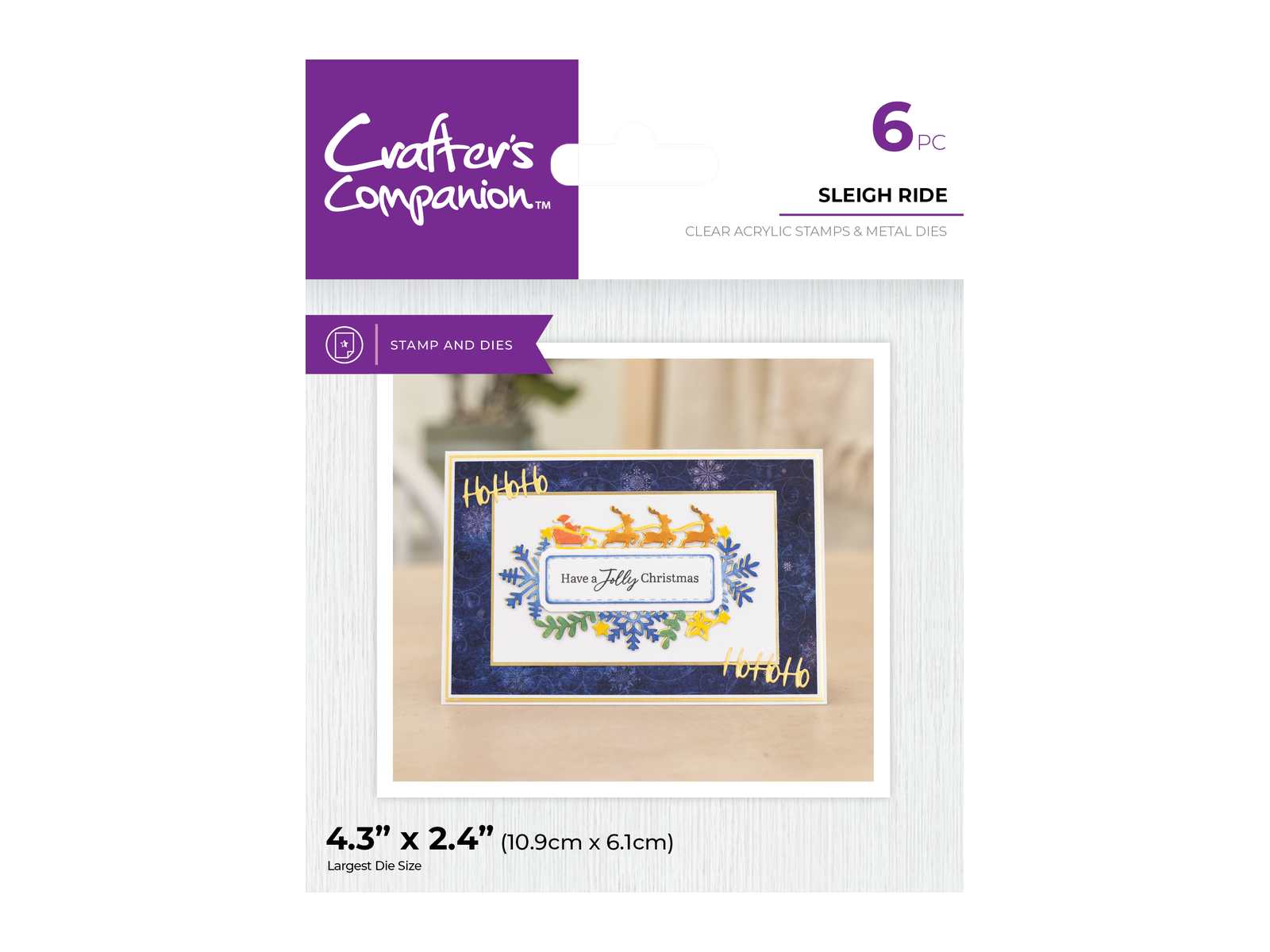 Crafter's Companion Stamp & Die - Sleigh Ride