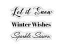 Winter Snowfall Stamp and Die Set