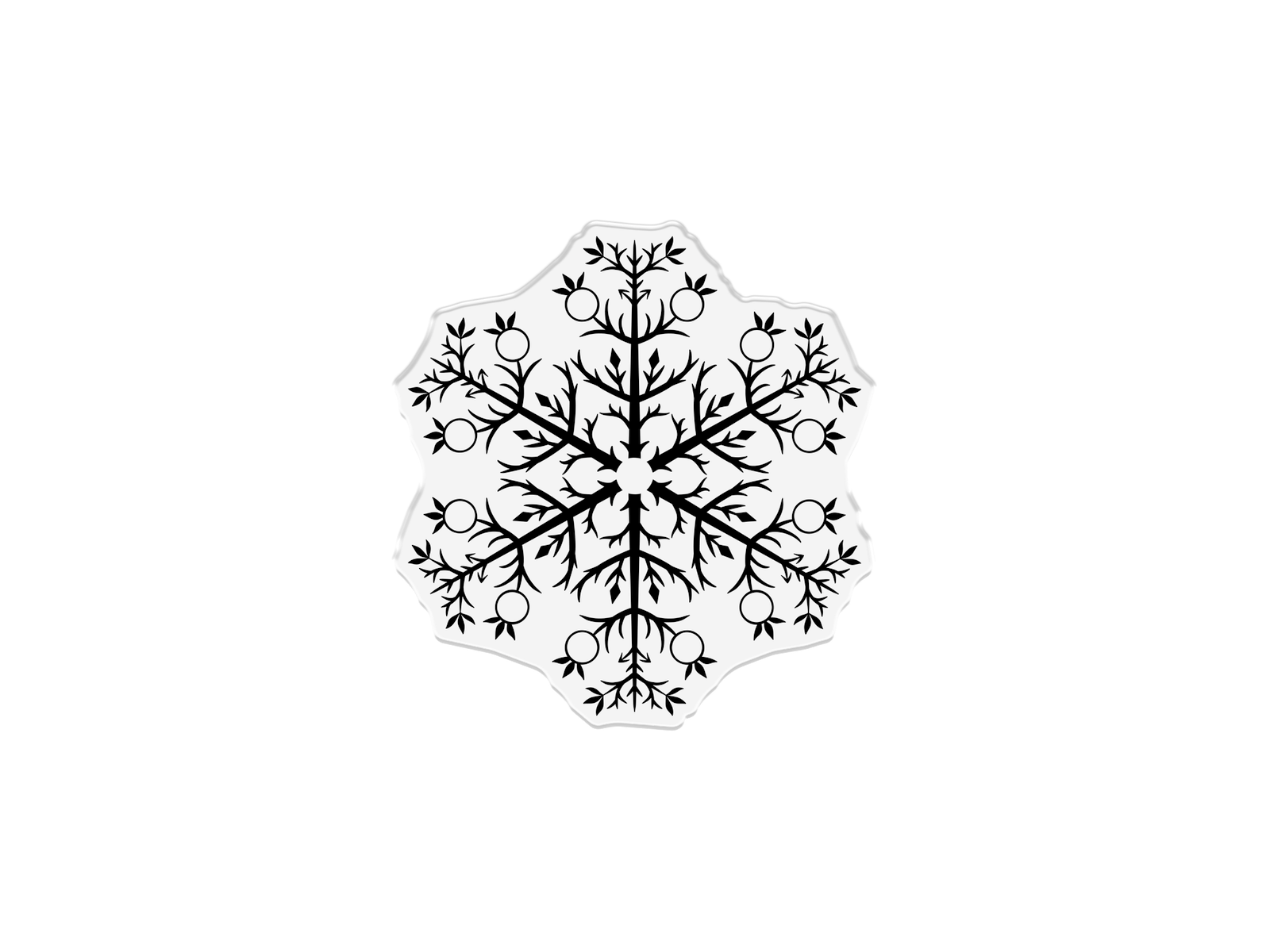 Snowflake Stamp, Die and Stencil Set