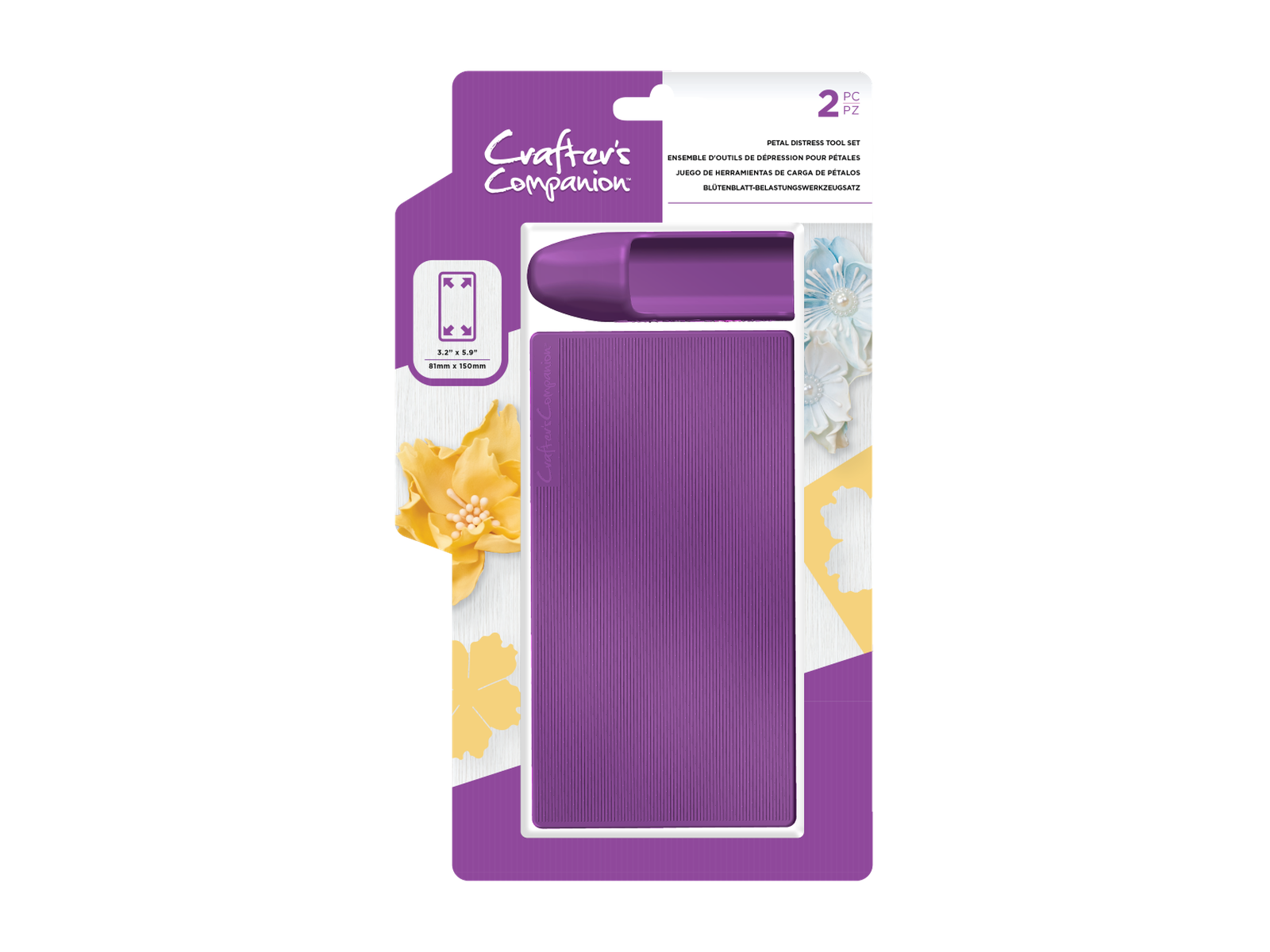 Crafter's Companion Flower Forming Foam Petal Distress Tool Set