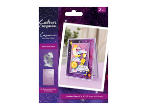 Cosmic Collection 3D Embossing Folder and Die - Moon and Stars