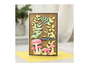 Gemini 4 x 6" 3D Embossing Folder & Metal Die - Woodland Foliage