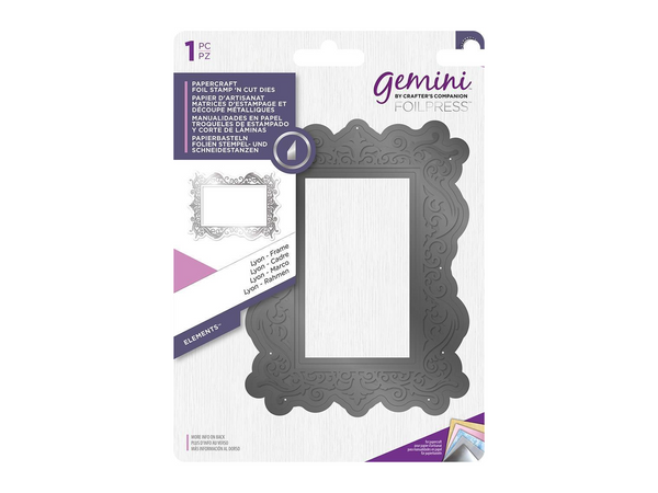 Gemini FOILPRESS Lyon Frame Foil Stamp 'N' Cut Die Elements