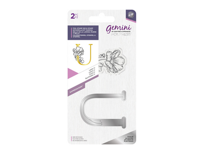 Gemini FOILPRESS Expressions Large Stamp and Die Set - Letter U