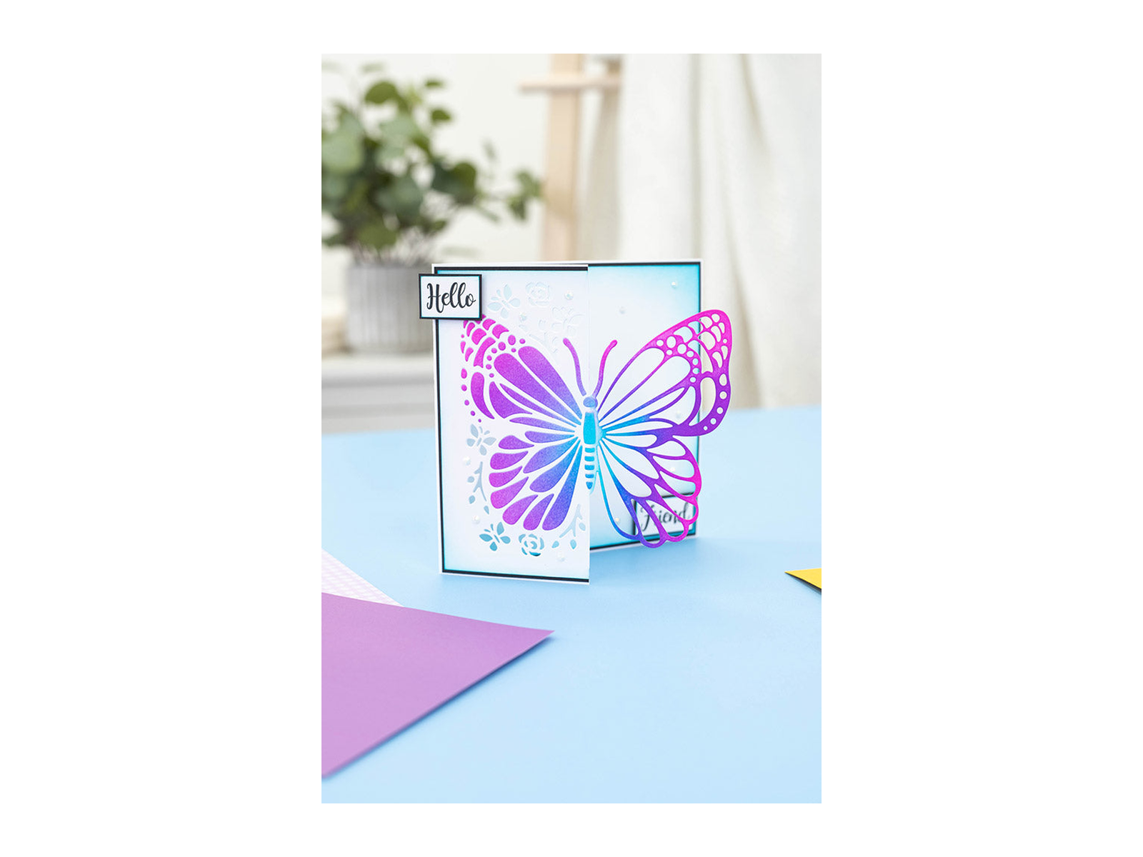 Gemini Everyday Half Create a Card Die  - Charming Butterfly