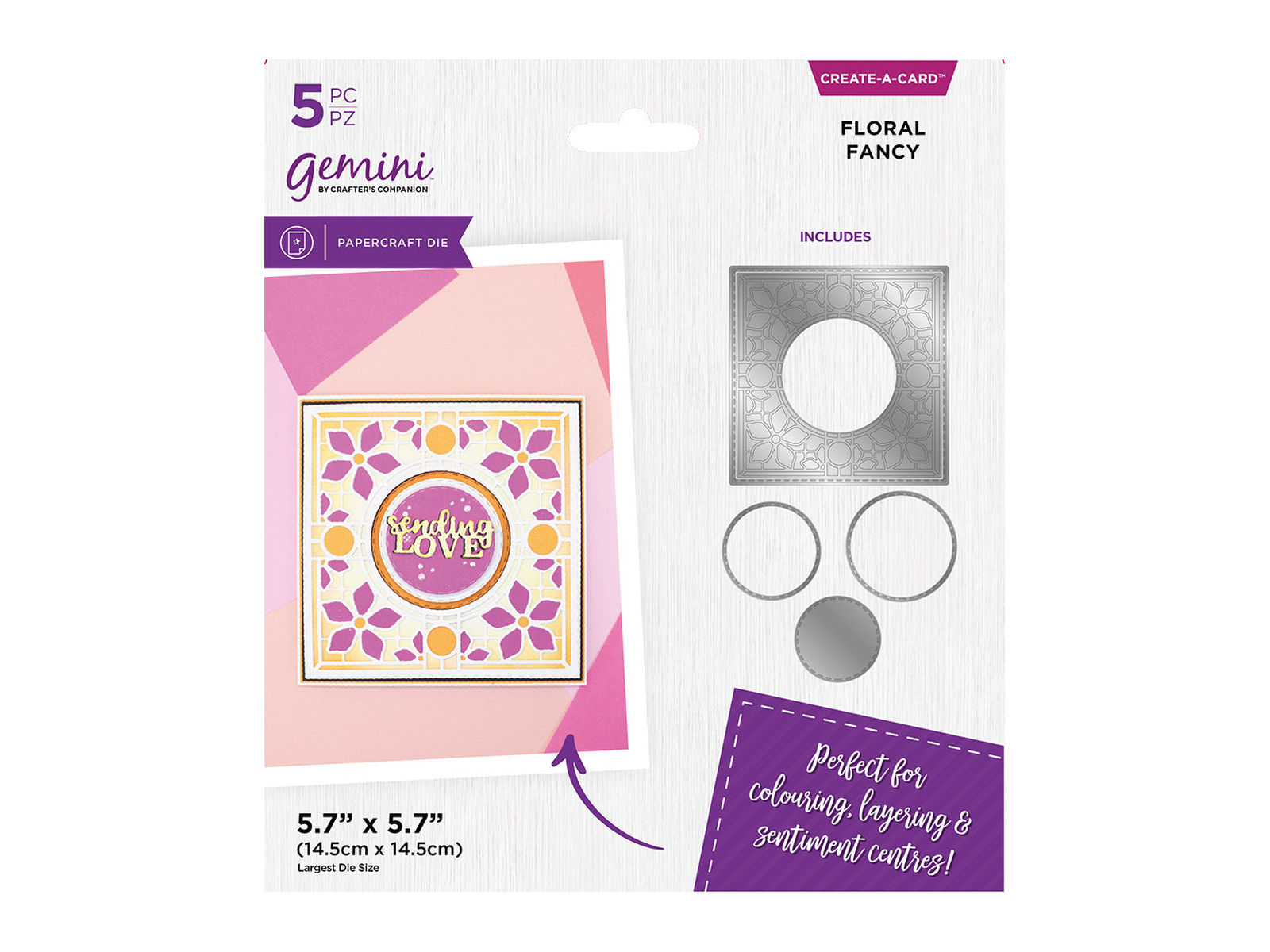 Gemini Simple Create a card Die - Floral Fancy