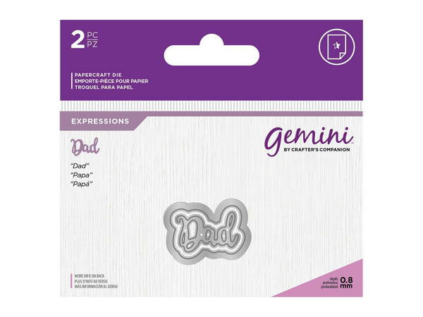 Gemini Expressions Metal Die - Dad