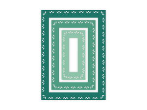 Gemini Elements Nesting Frame Die - Ditsy Floral Rectangle