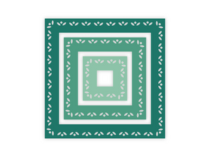 Gemini Elements Nesting Frame Die - Ditsy Floral Square