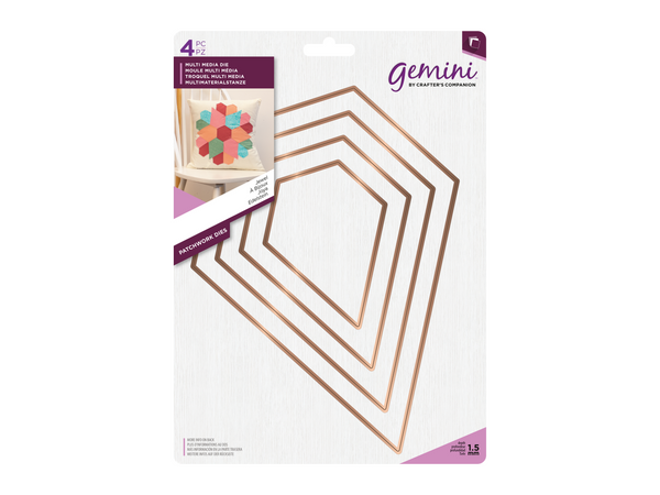 Gemini Multi Media Patchwork Die - Jewel