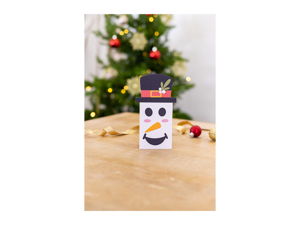 Gemini Gift Card Holder Stamp & Die - Festive Snowman