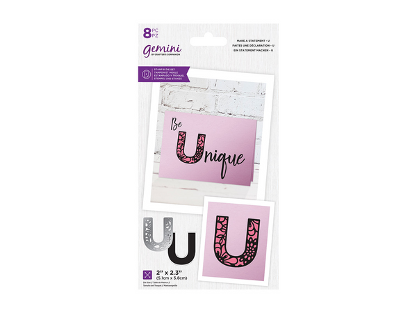 Gemini Make A Statement Stamp & Die - U