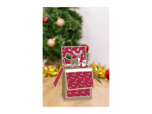 Gemini Pop Up Box Stamp & Die - Santa & Rudolph