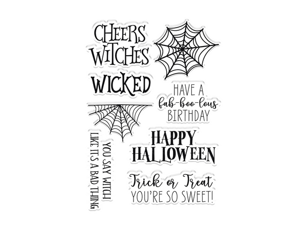 Gemini Shaped Card Base Stamp & Die - Wicked Witch